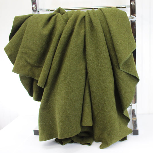 US Military Wool Blanket Olive Green 66" X 80" Special Price