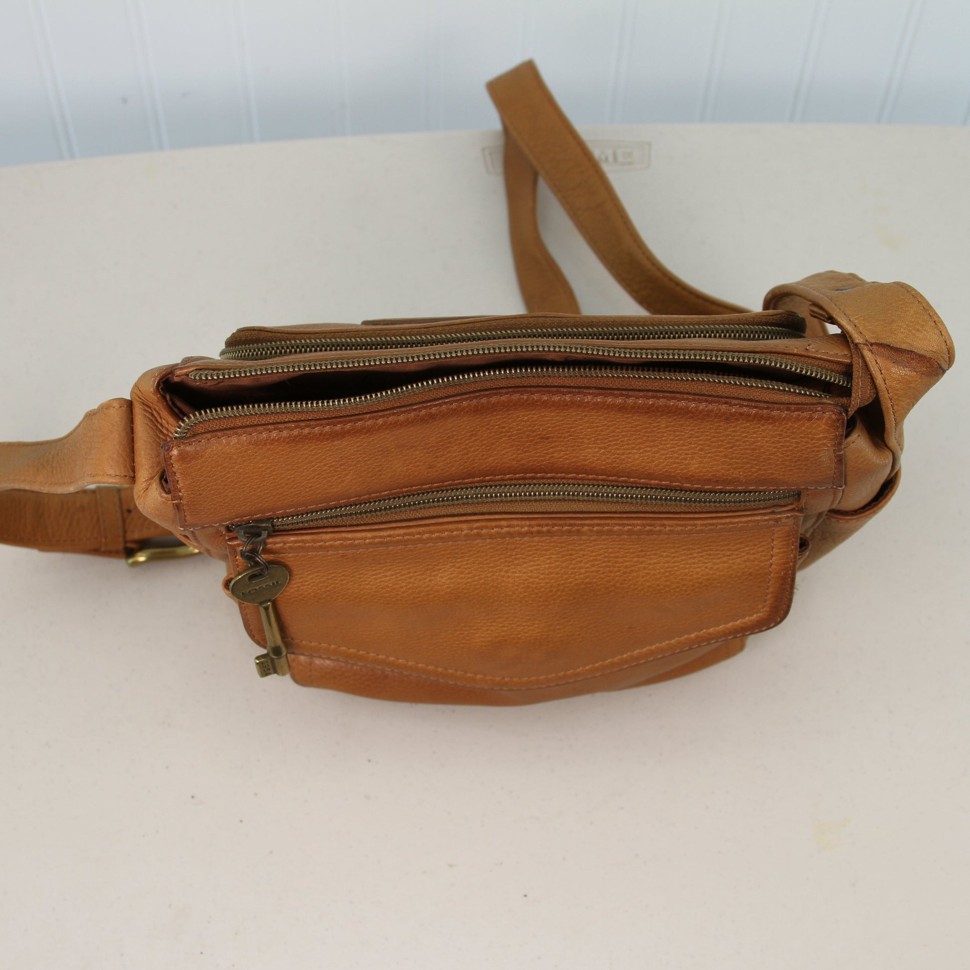 Fossil 75082 Buskskin Pebbled Leather Shoulder Bag Handbag1