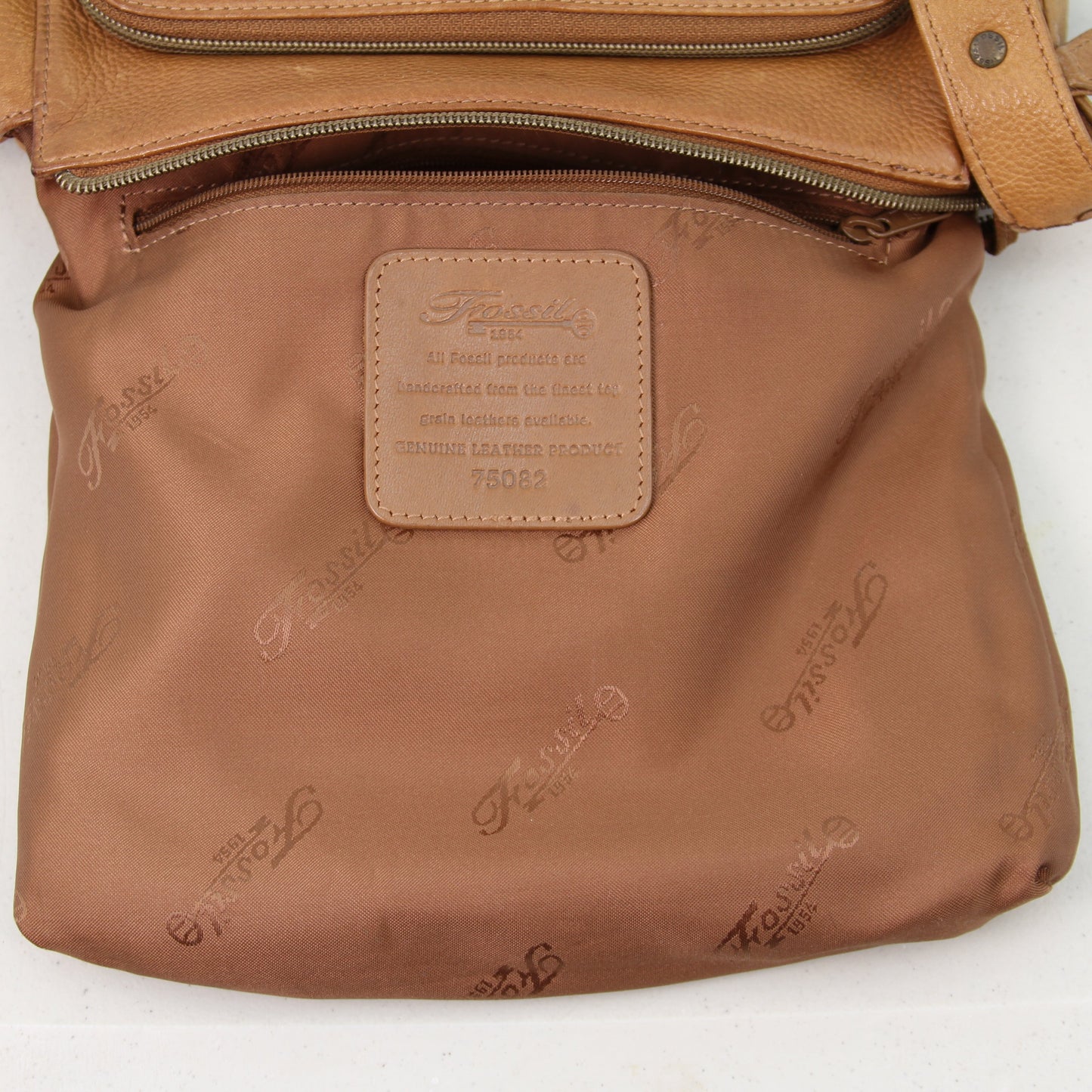 Fossil 75082 Buskskin Pebbled Leather Shoulder Bag Handbag9