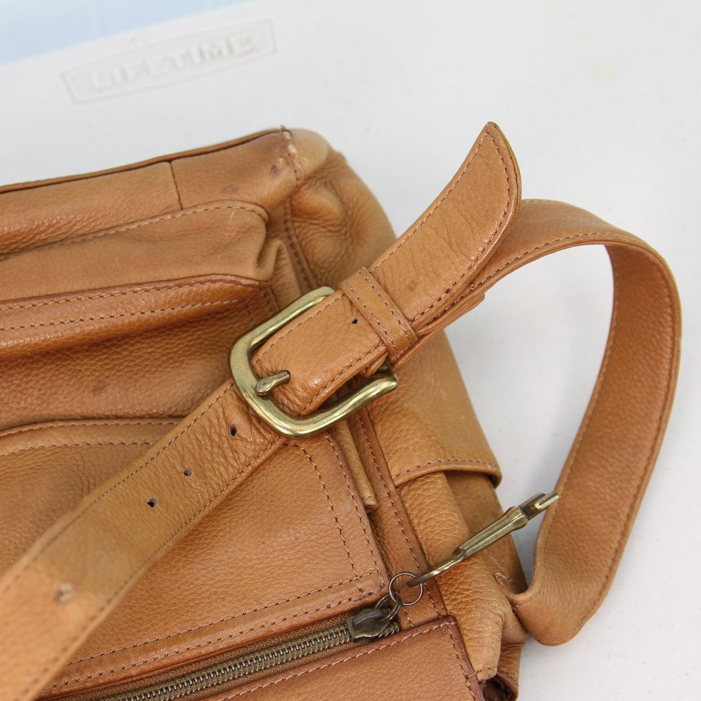 Fossil 75082 Buskskin Pebbled Leather Shoulder Bag Handbag5