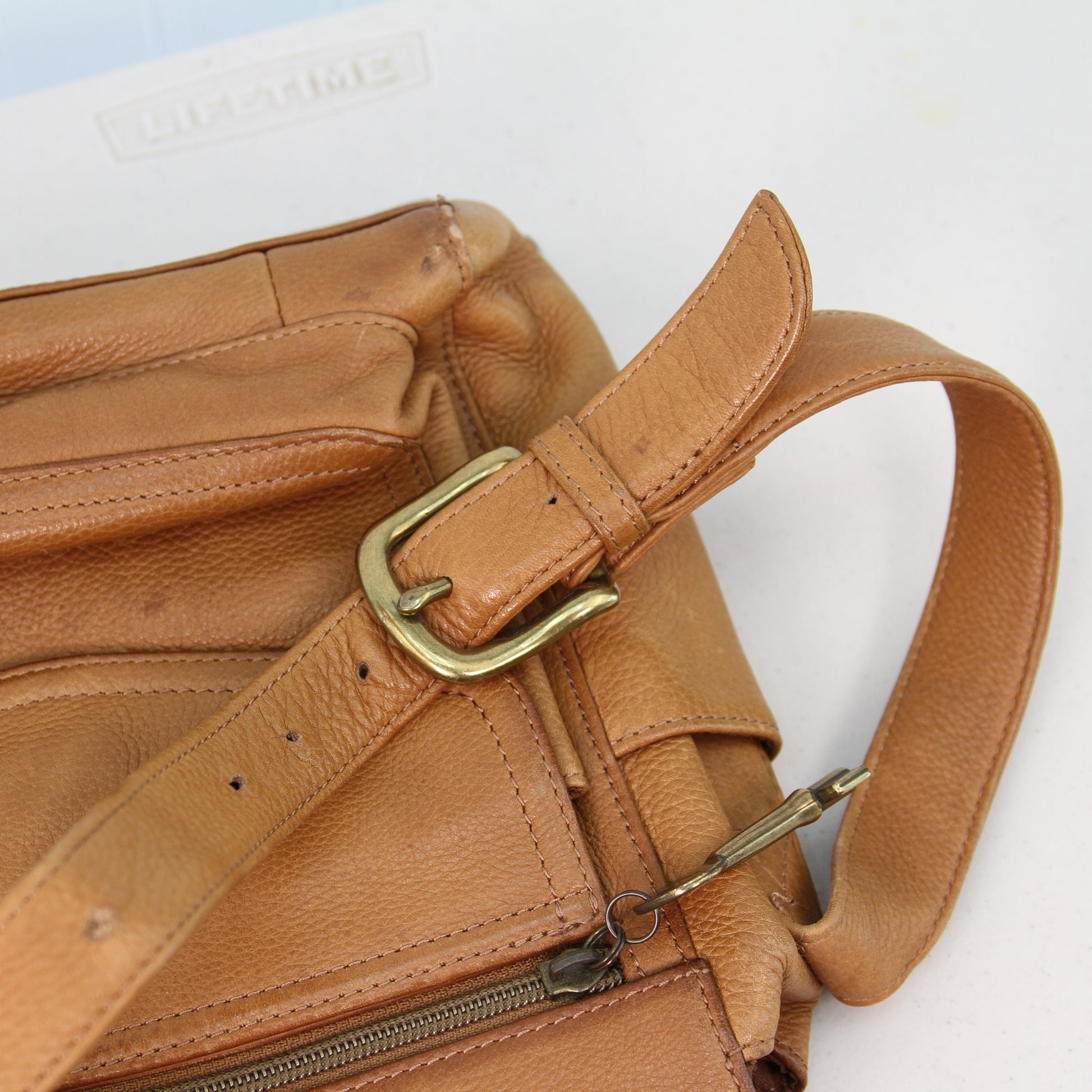 Fossil 75082 Buskskin Pebbled Leather Shoulder Bag Handbag5