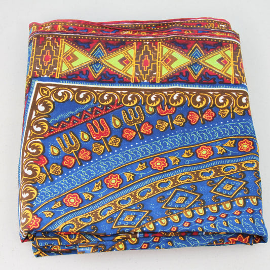 Vintage Nigerian fabric by the yard, unused. African themes 1