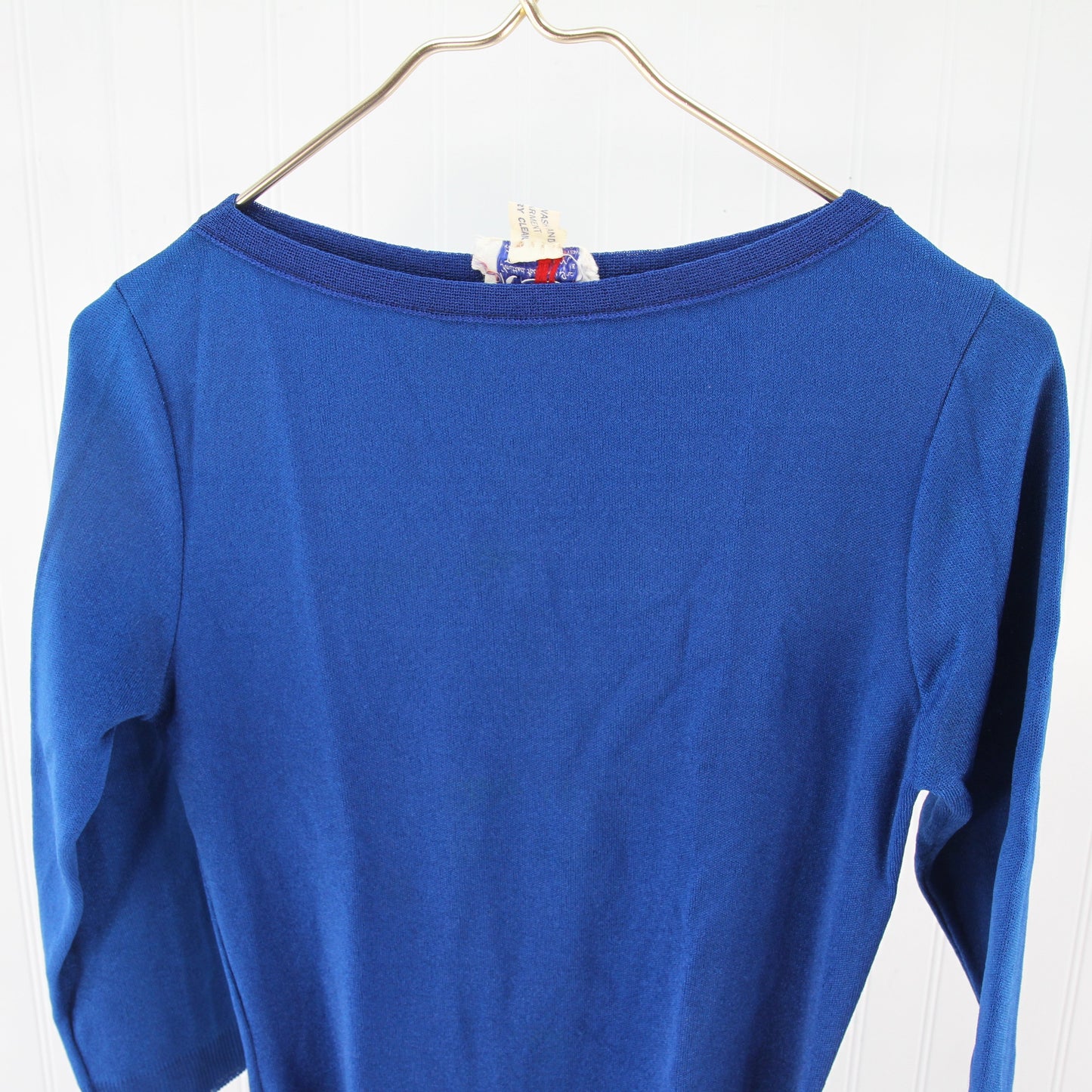 1970's Rosanna Blue Ban-Lon Knitted Dress2