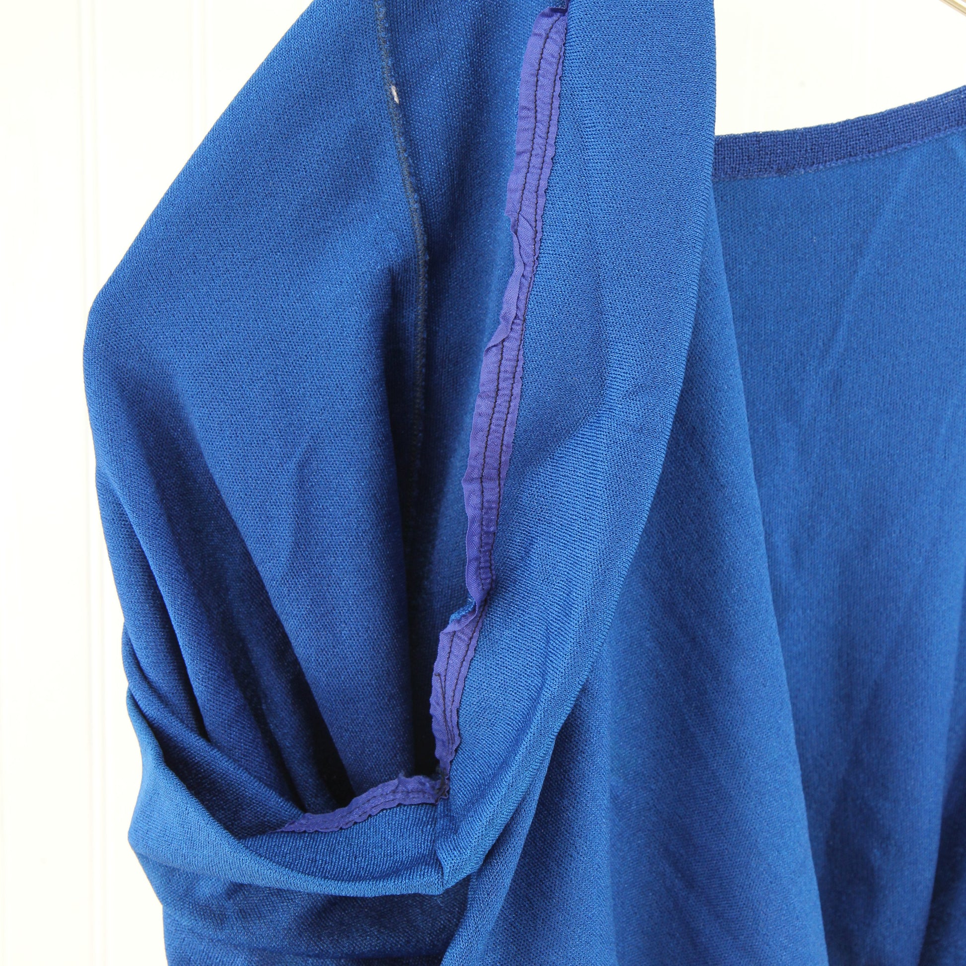 1970's Rosanna Blue Ban-Lon Knitted Dress8