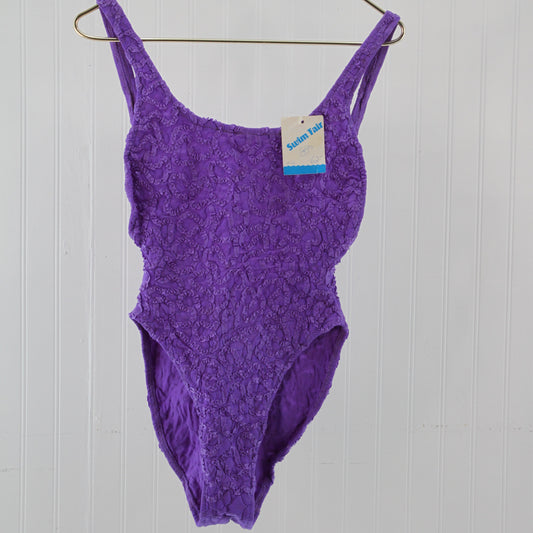 Violet One Piece Bathing Suit NWT1