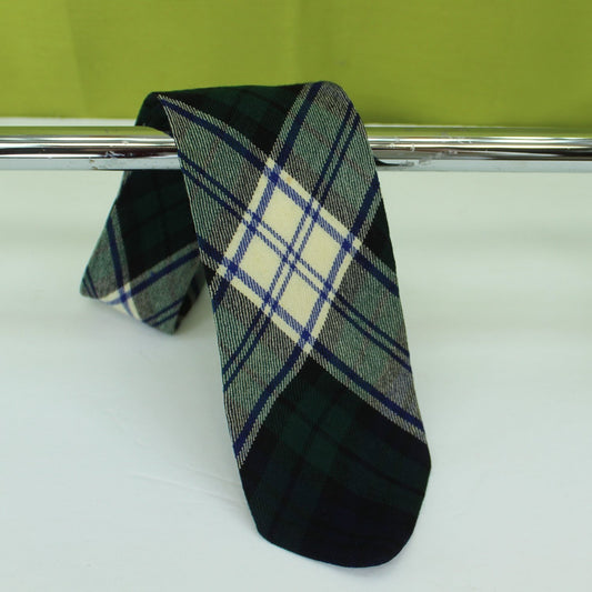 Kinloch Anderson Scotland Vintage Necktie Black Watch Wool 56" X 3 1/4"