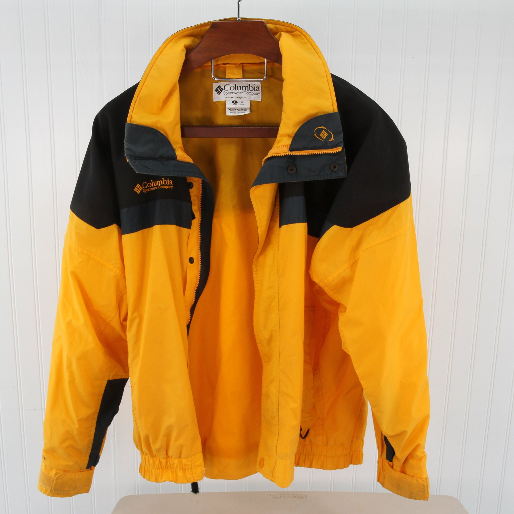 bugaboo columbia jacket Columbia Sportswear Mens Windbreaker Bugaboo Jacket Yellow Black Large