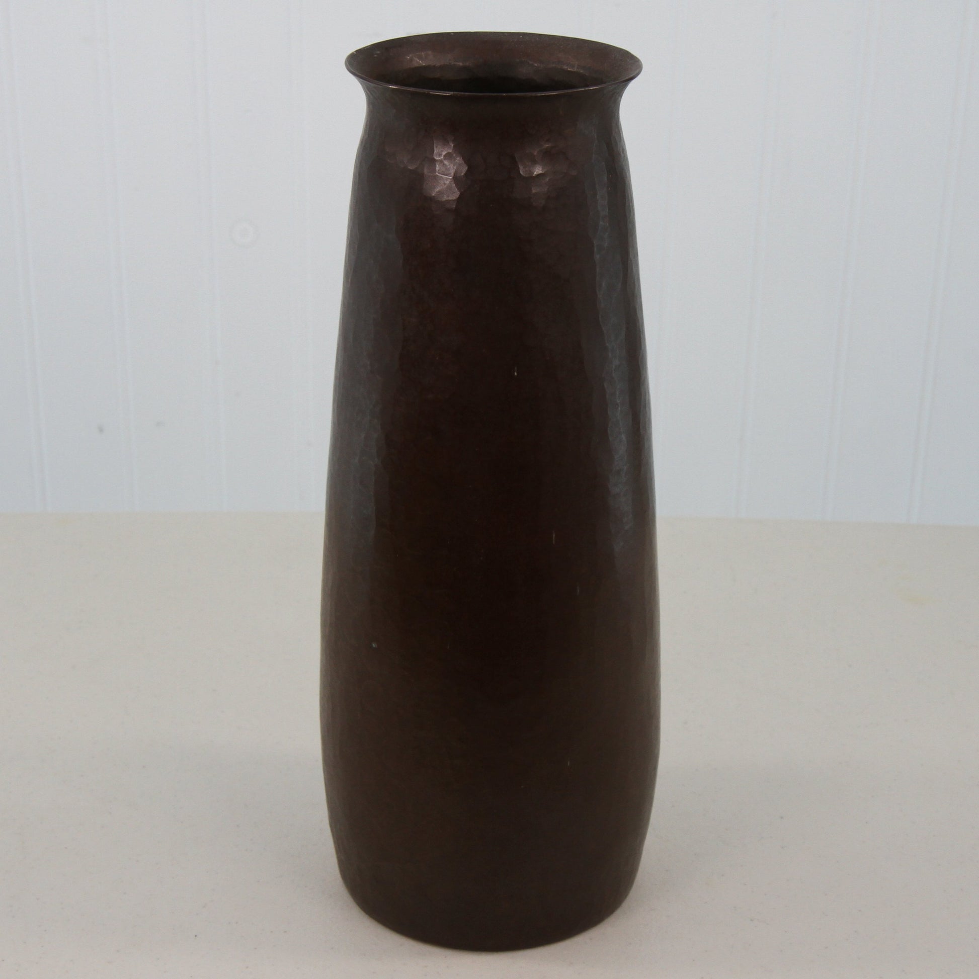 Santa Clara del Cobre JCLR signed copper vase front view