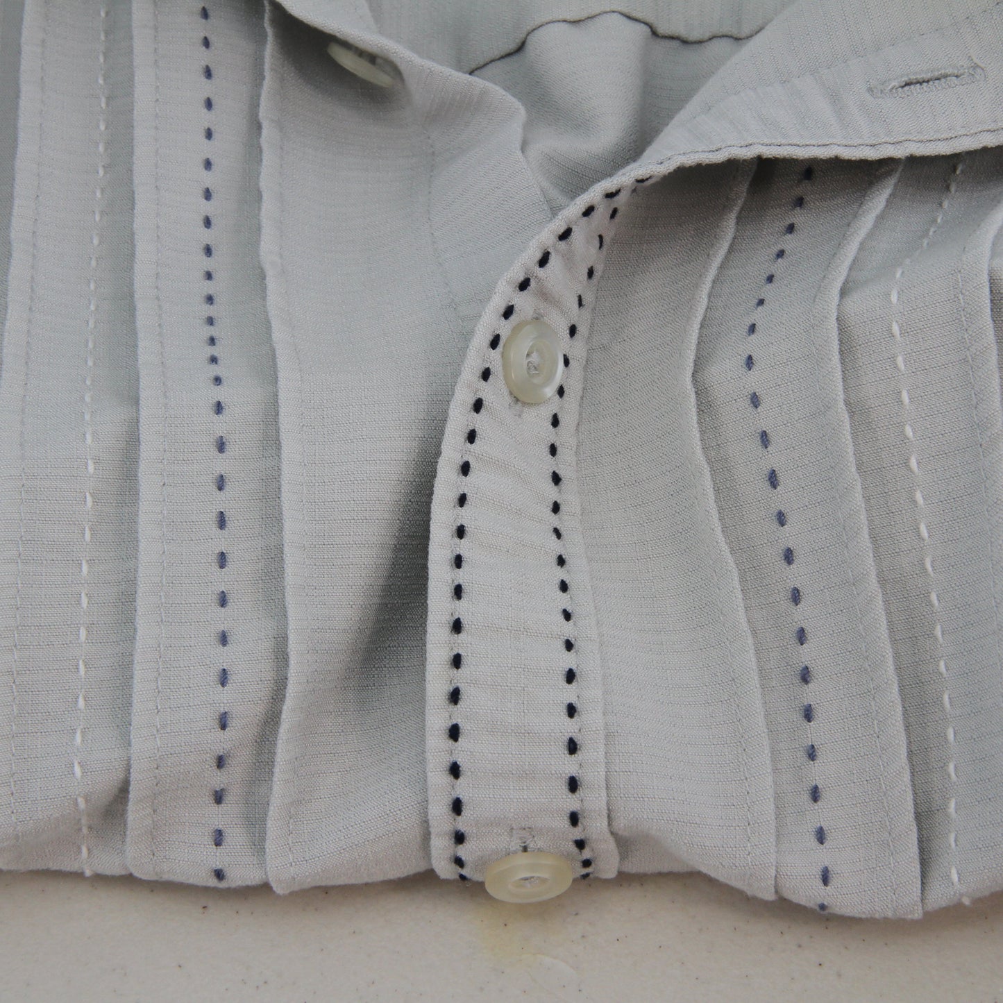 Cubavera Two Cuban Shirts Bundle Green Gray Large