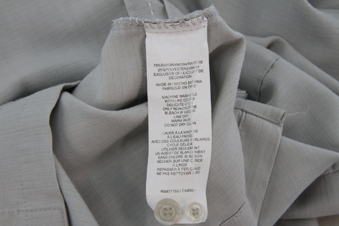 Cubavera Two Cuban Shirts Bundle Green Gray Large