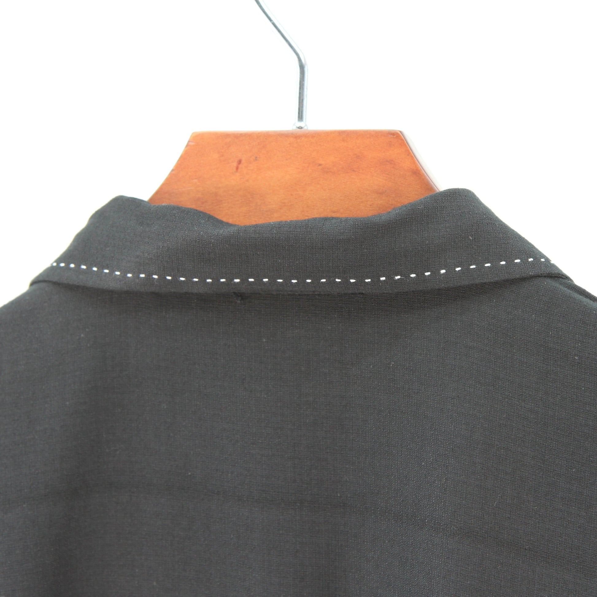 Havana Jack Cafe Black Hawaiian Cuban Shirt back collar