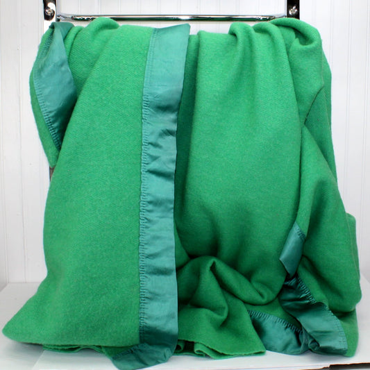 Kenwood Queensize Wool Blanket Green Moth Proof 100" X 87" Canada