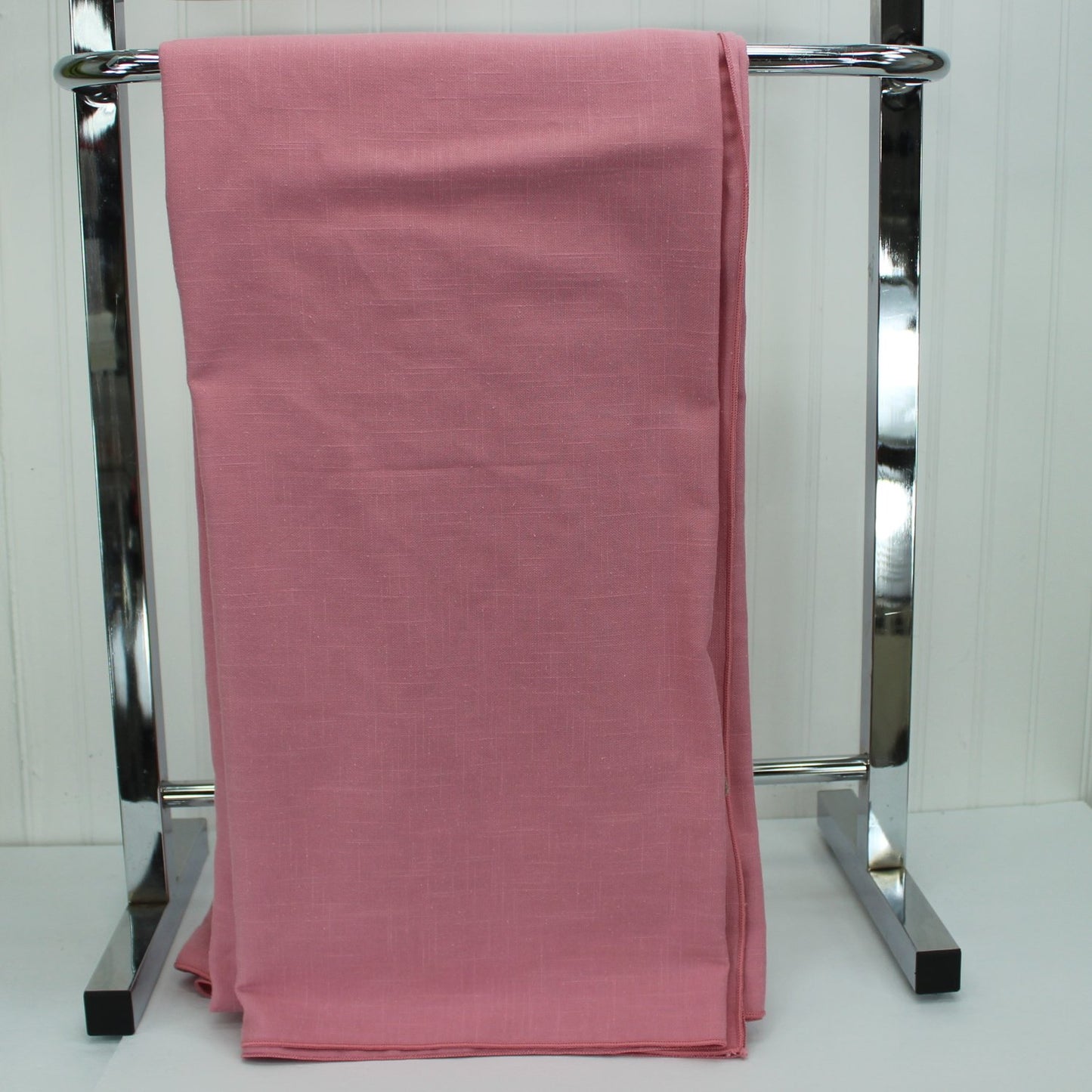 Large EZ Care Tablecloth Rose Color Blend Fabric 58" X 102"