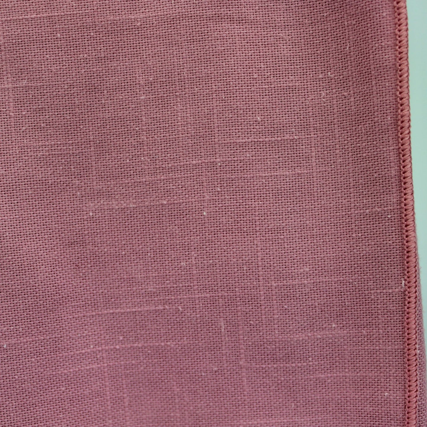Large EZ Care Tablecloth Rose Color Blend Fabric 58" X 102" closeup of nice weave