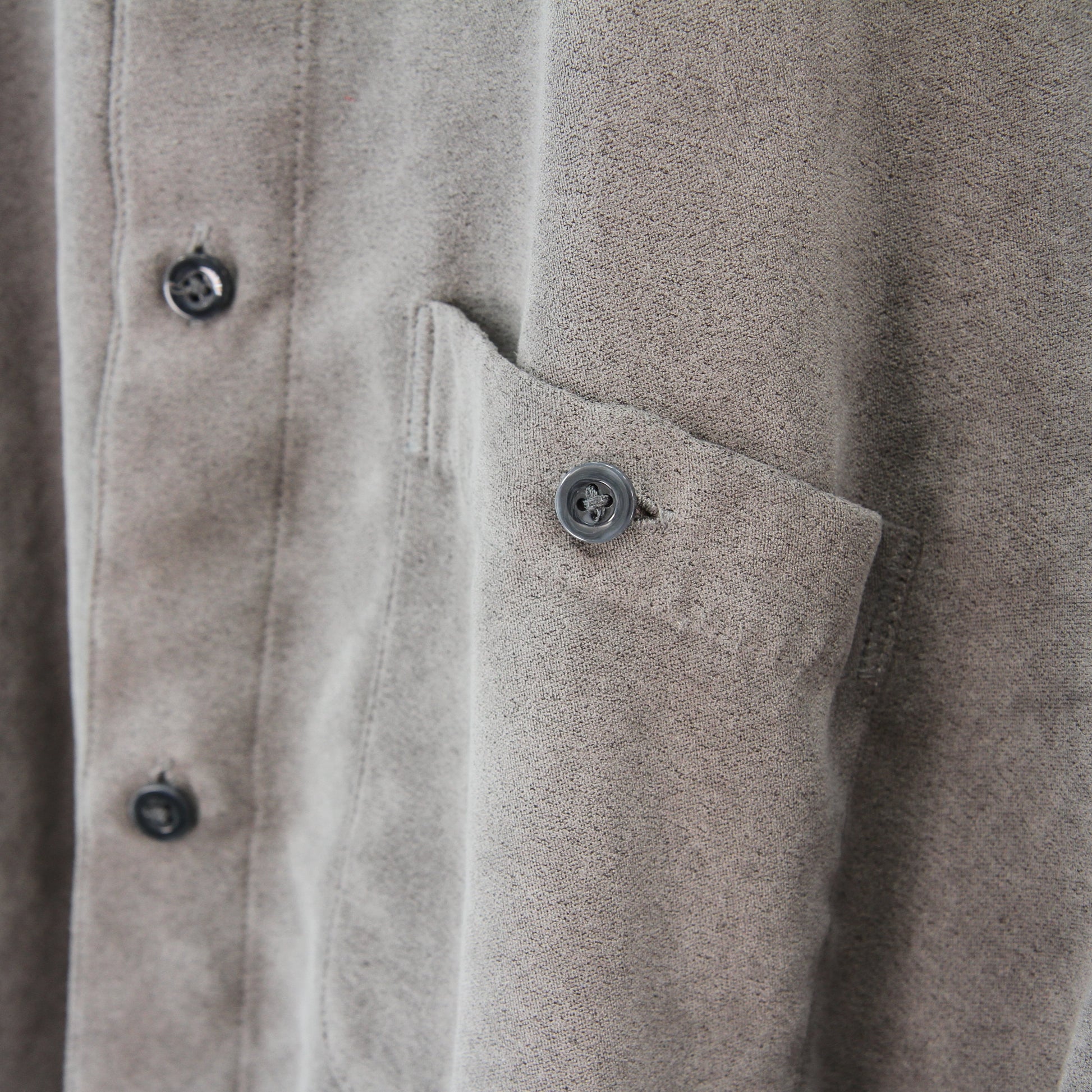 Pair Geoffrey Beene micro suede long sleeve mens shirt pocket