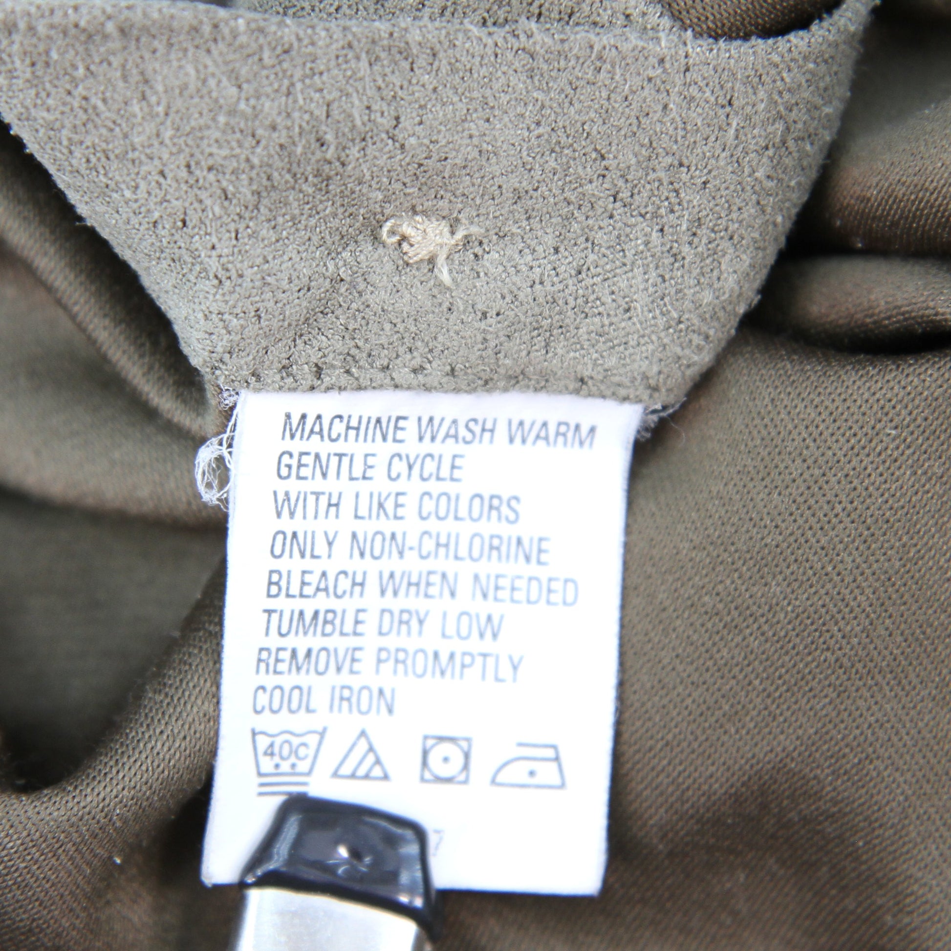 Pair Geoffrey Beene micro suede long sleeve mens shirt care tag