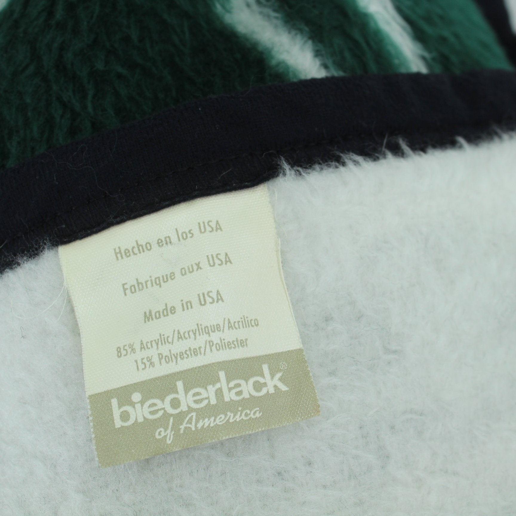 Biederlack Acrylic Blend Stadium Blanket New York Jets original maker tag