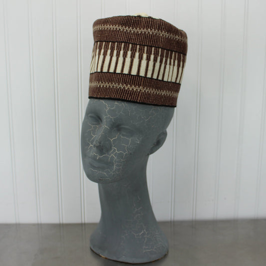 Hat Traditional Nigerian Woven Hand Made Nigeria 1980s