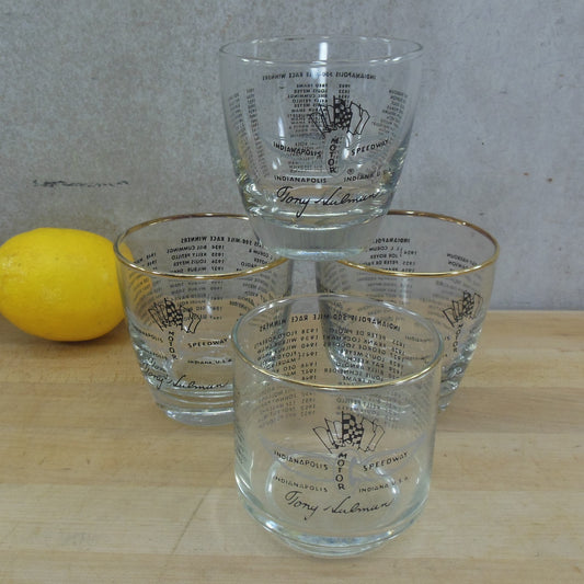 Indianapolis Motor Speedway Lowball Glasses 1957 1964 1974