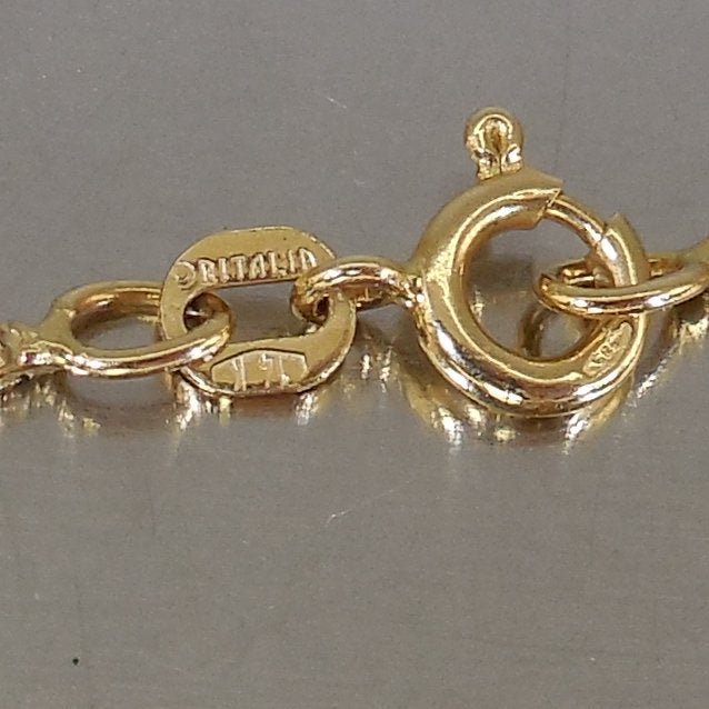 Oritalia Italy 14K Yellow Gold Pearl Pendant Necklace Earrings Set 13.1 Grams