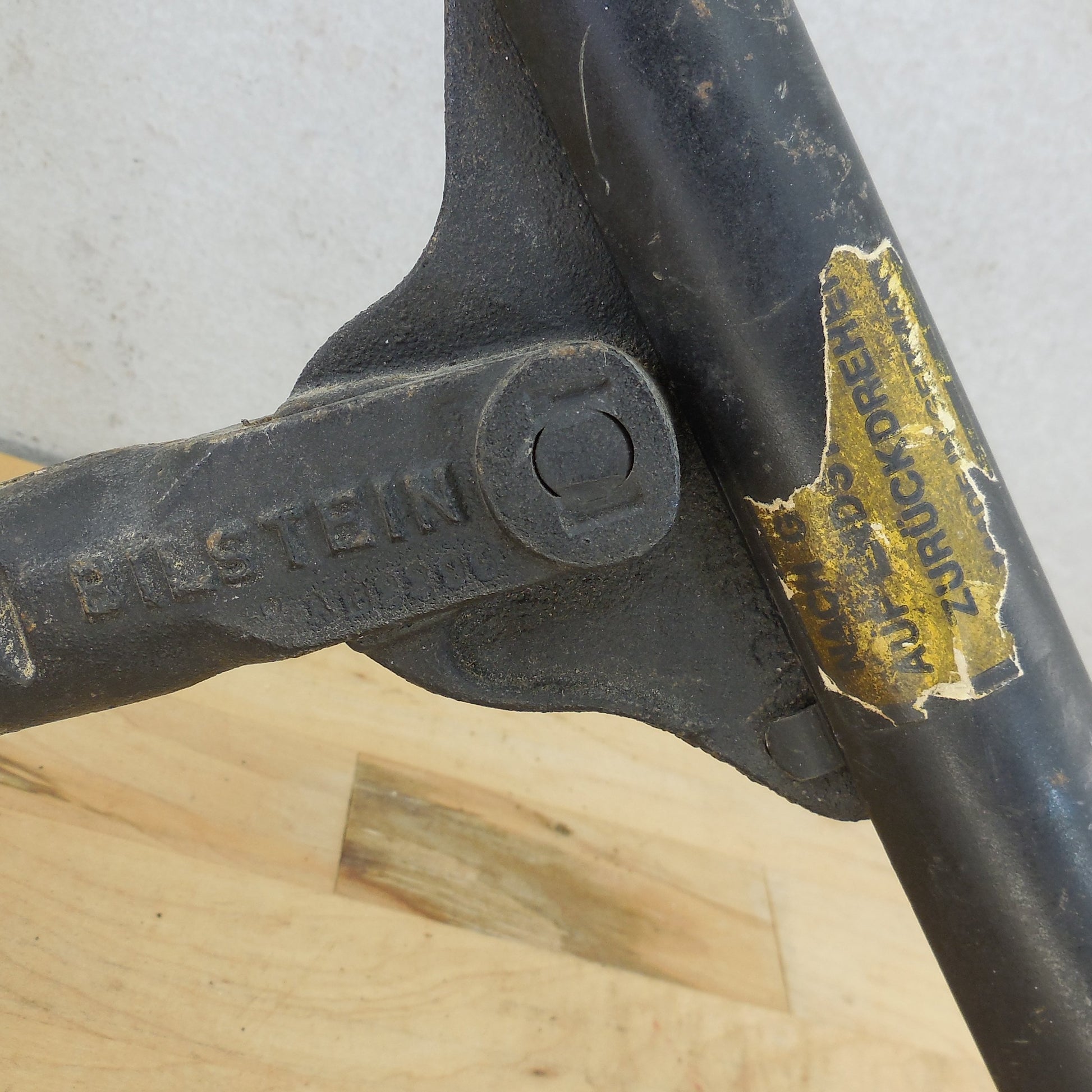 Bilstein Germany AB2299 Spare Tire Jack Mercedes Porsche Hand Crank label