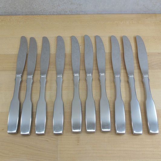 Oneida Community Paul Revere Stainless Flatware - 10 Set Dinner Knives Vintage