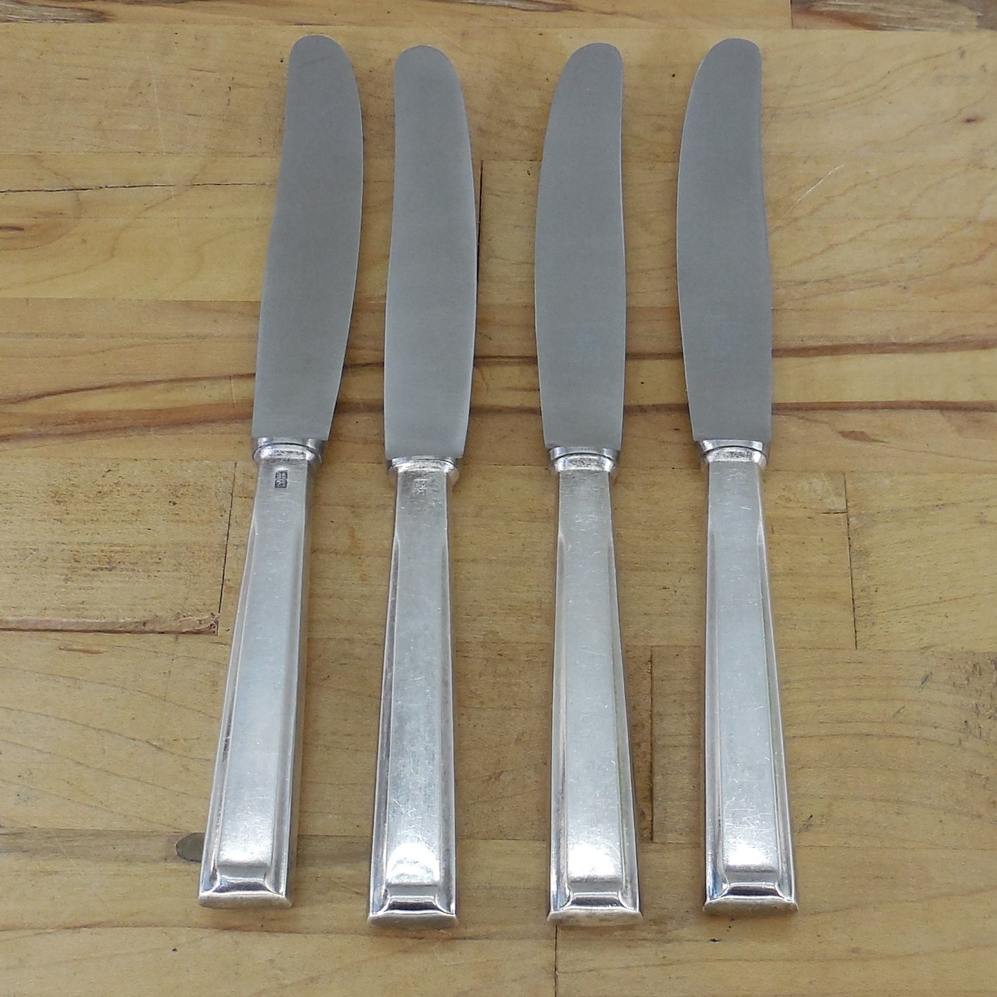 Bruckmann & Sohne Germany BMN24 Silverplate Flatware - 4 Set Dinner Knives
