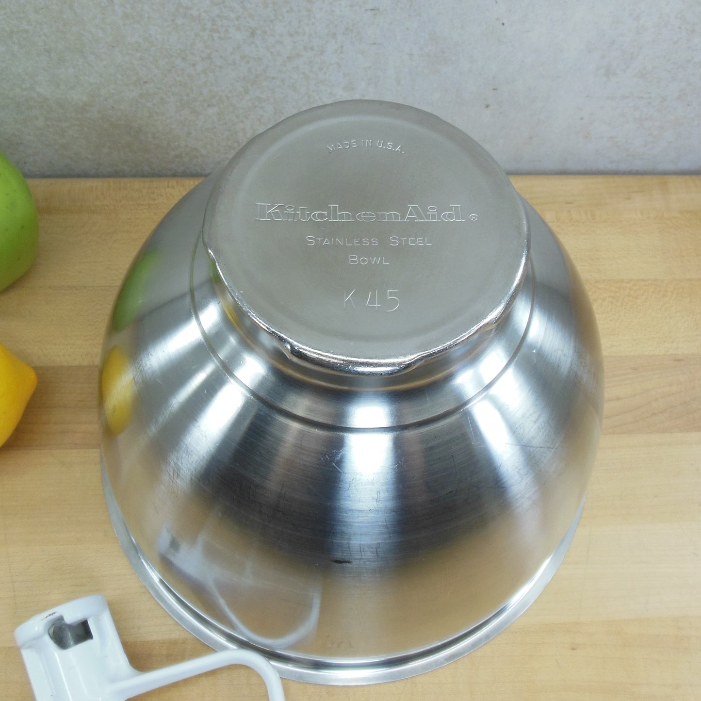 KitchenAid USA K45 Stainless 4.5 Quart Stand Mixer Bowl & Beater Used