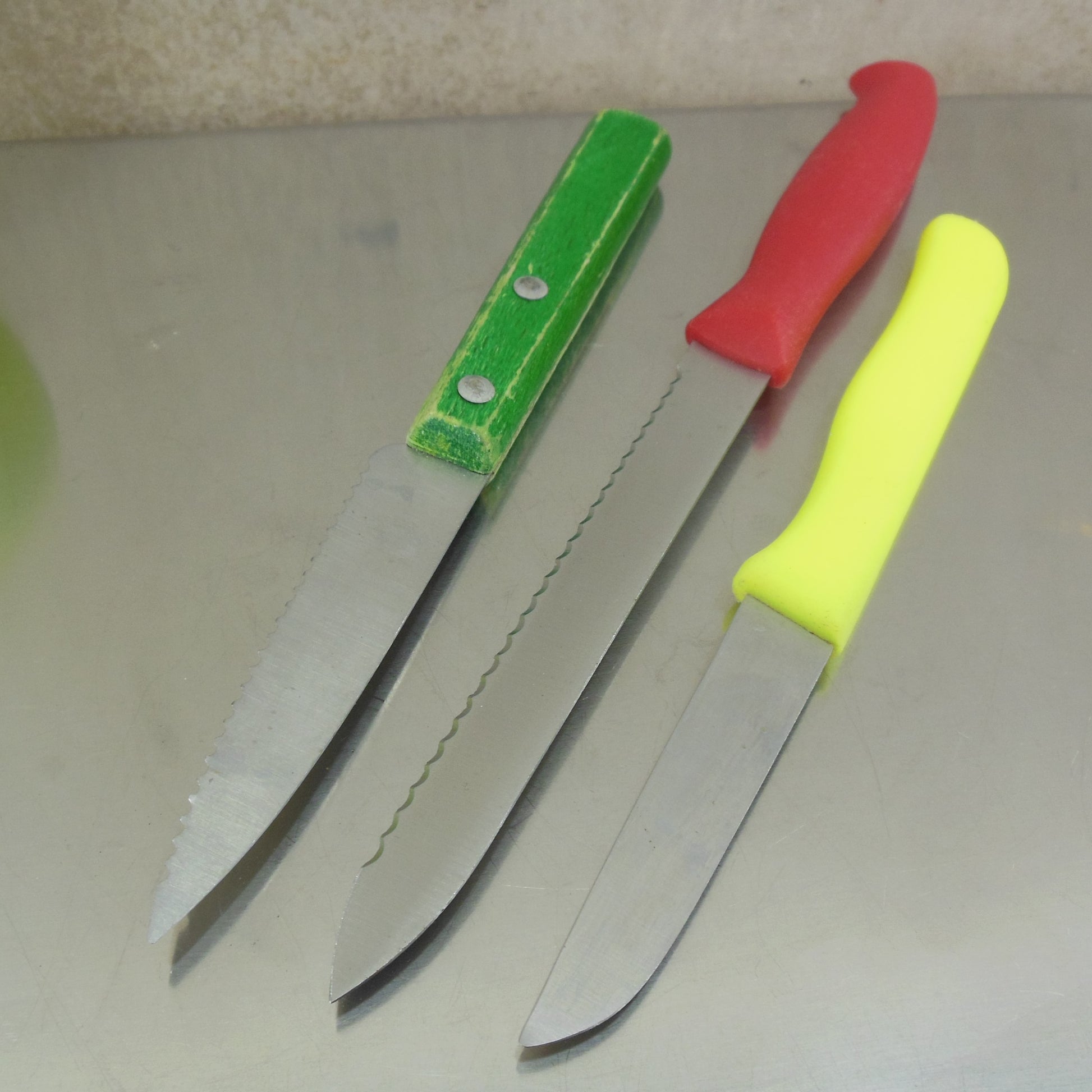 Henckels Kohlen Messer L'econome 3 Lot Paring Utility Knives Used