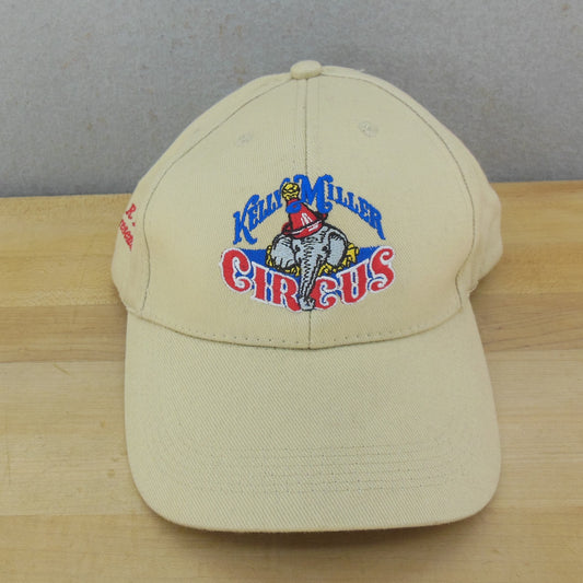 Kelly Miller Circus Cap Hat  Tan Elephant NOS