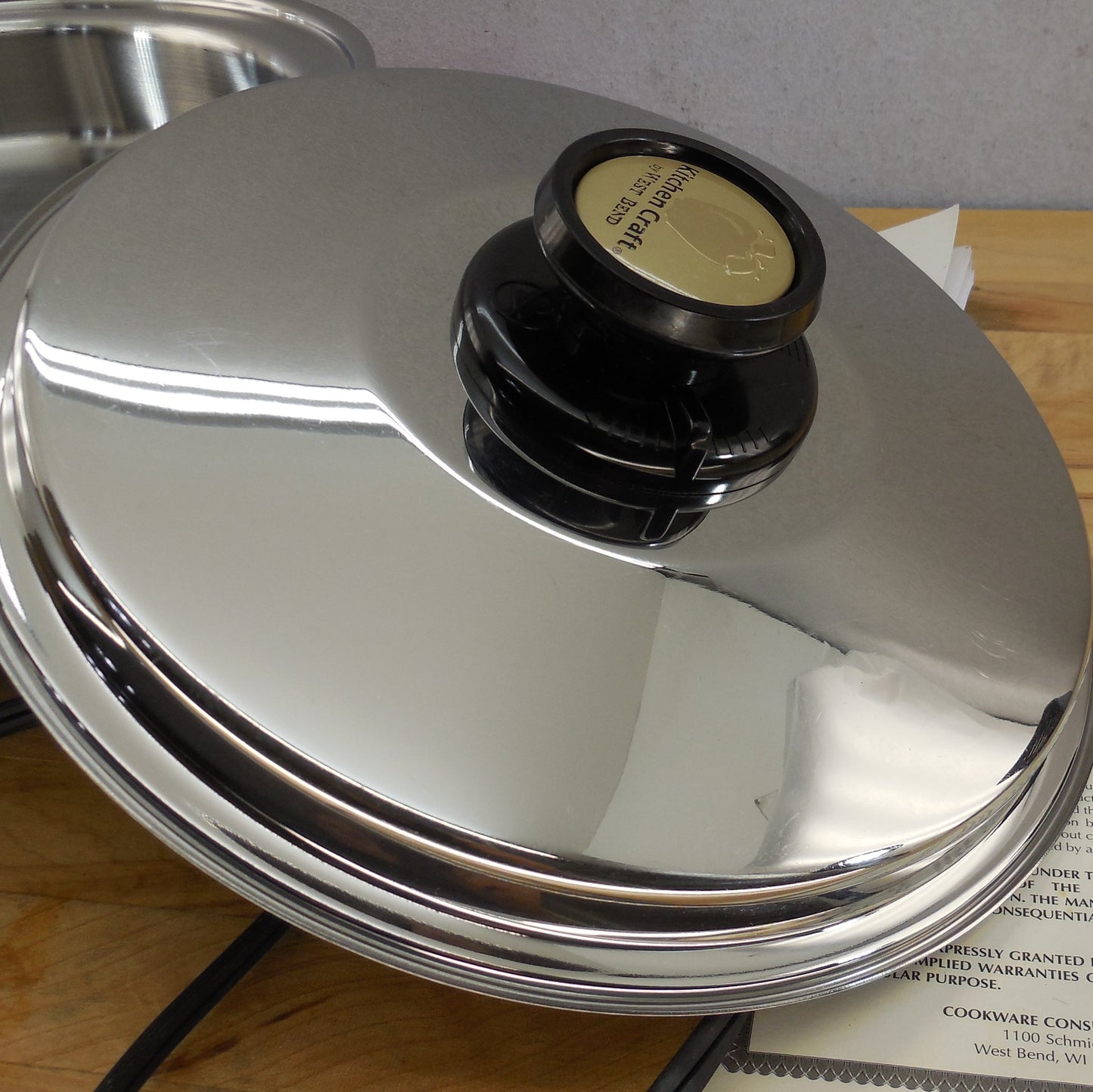 Kitchen Craft West Bend USA 2024 Liquid Core 11" Stainless Electric Skillet