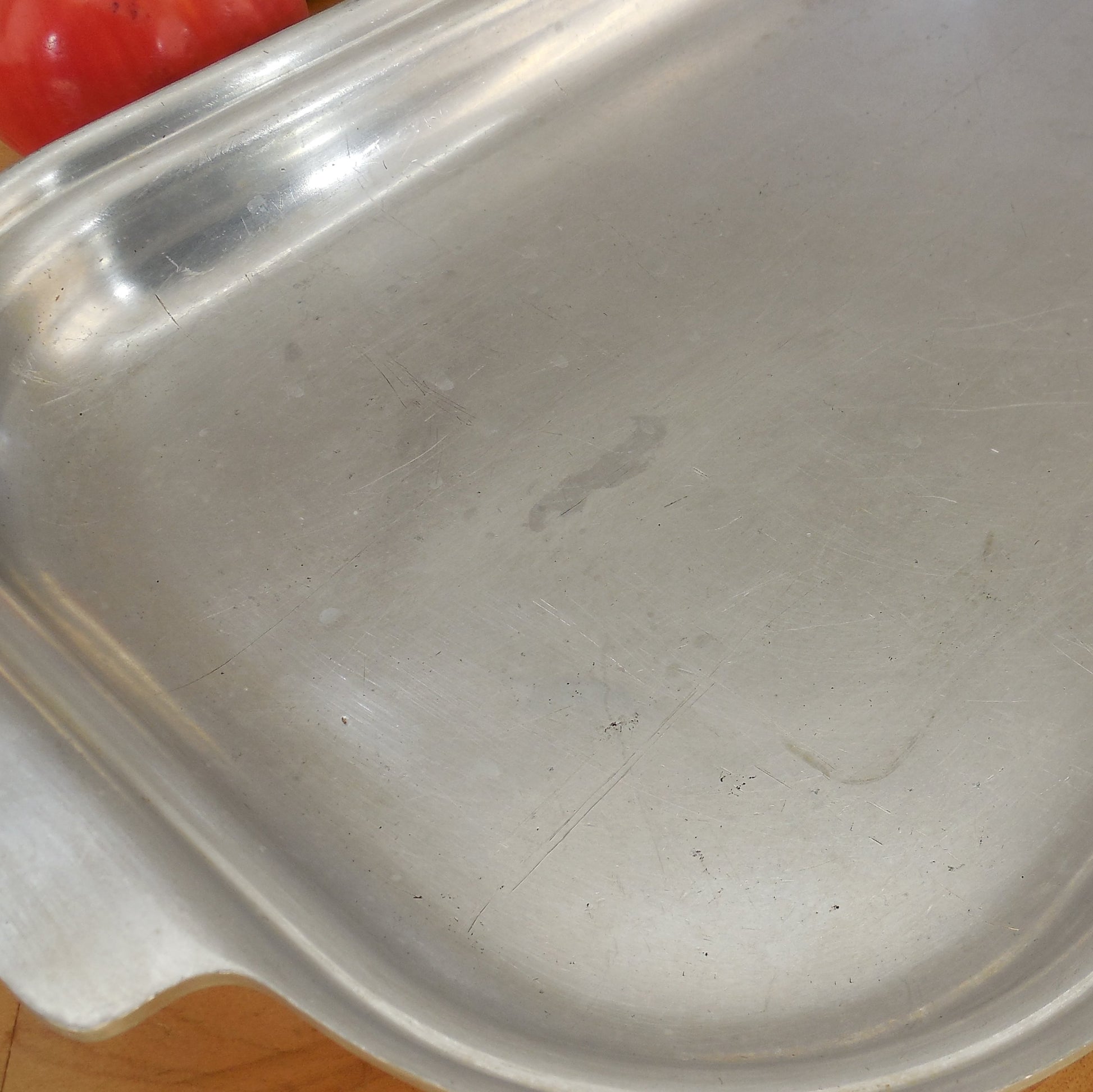 Kitchen Craft USA Large Aluminum Open Roaster Baking Pan - Heavy Duty Vintage