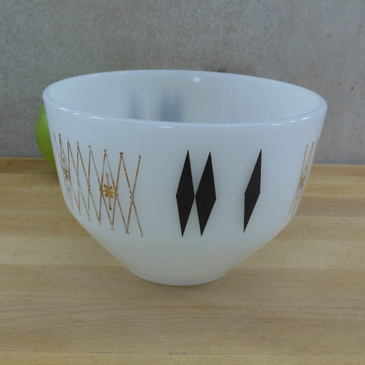 Federal Glass USA Harlequin Tapered 1.5 Quart Bowl Black Gold Atomic