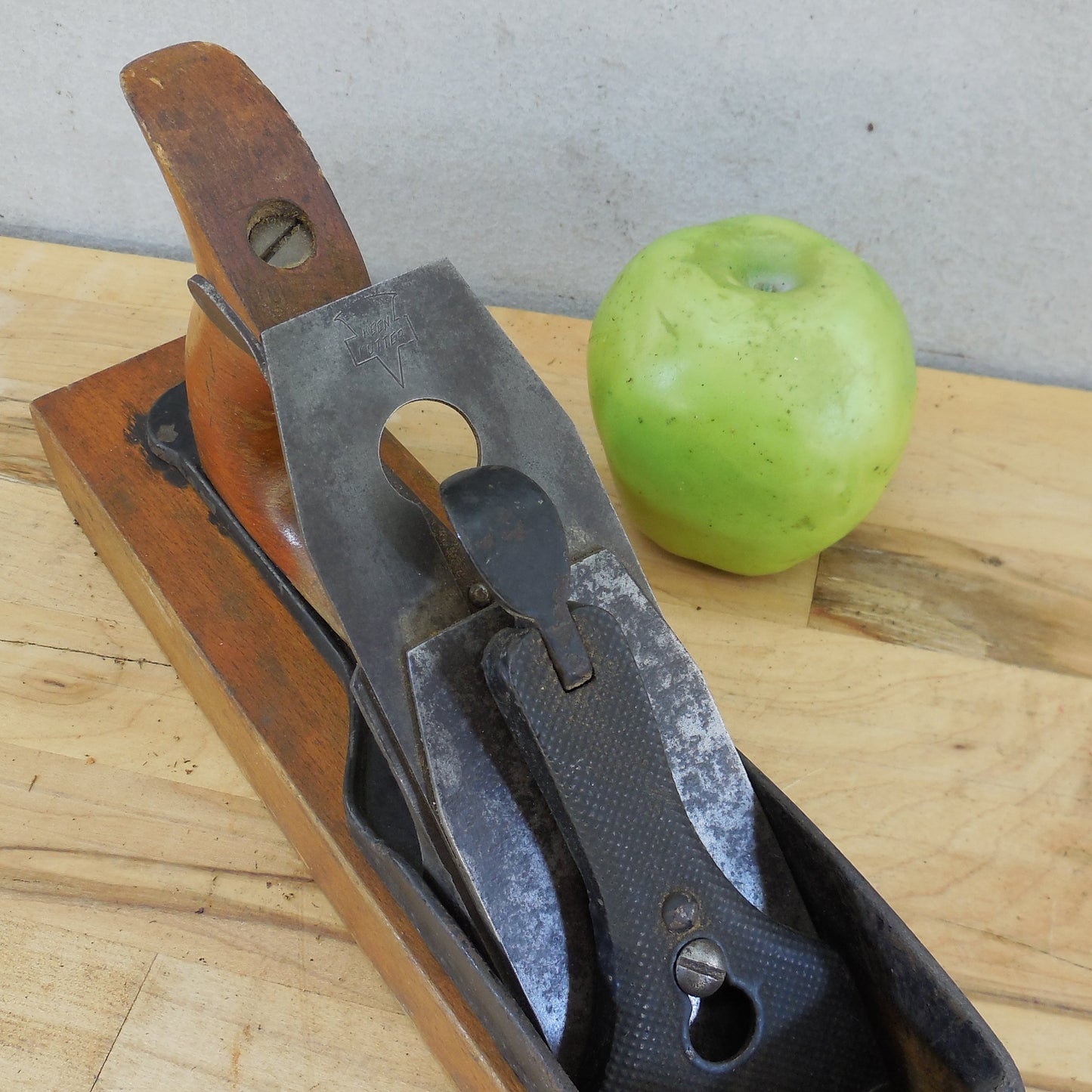 Keen Kutter 15" Bench Wood Plane K-27 Wooden Base antique