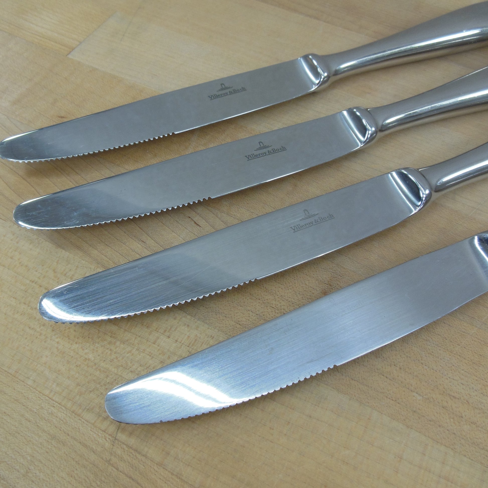 Villeroy & Boch La Coupole Stainless Flatware - 4 Set Dinner Knives used