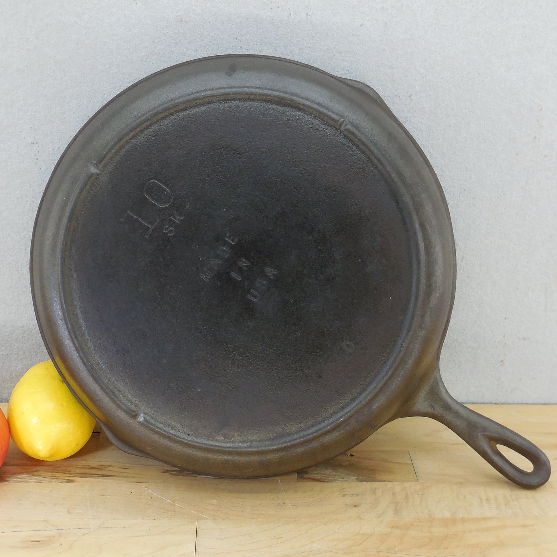 Lodge USA 3 Notch Heat Ring Cast Iron #10 Skillet 12" 10SK