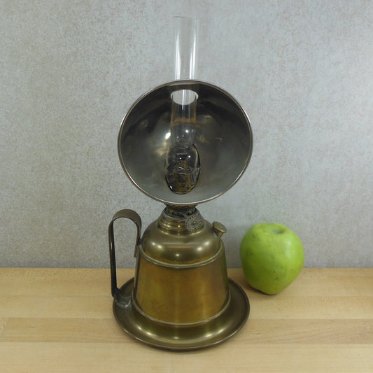 Rund Brenner Reform Reflector Brass Oil Lamp Wall Table