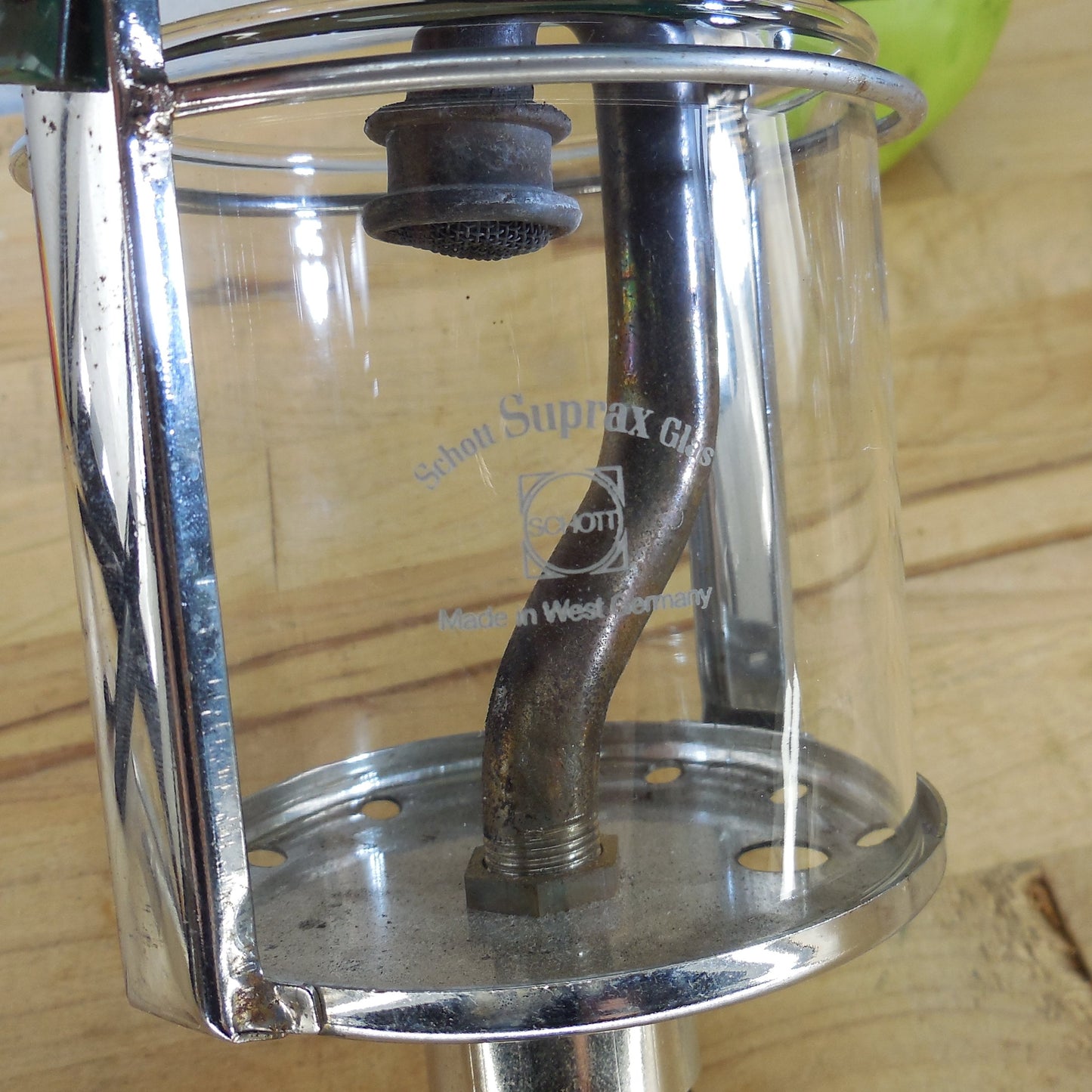 Schott Suprax W. Germany 1992 Propane Lantern Single Mantle Glass