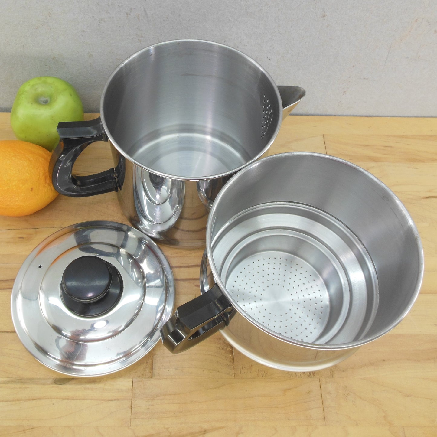 Lifetime Stainless Stove Top Drip Coffee Percolator -  Missing Part Vintage