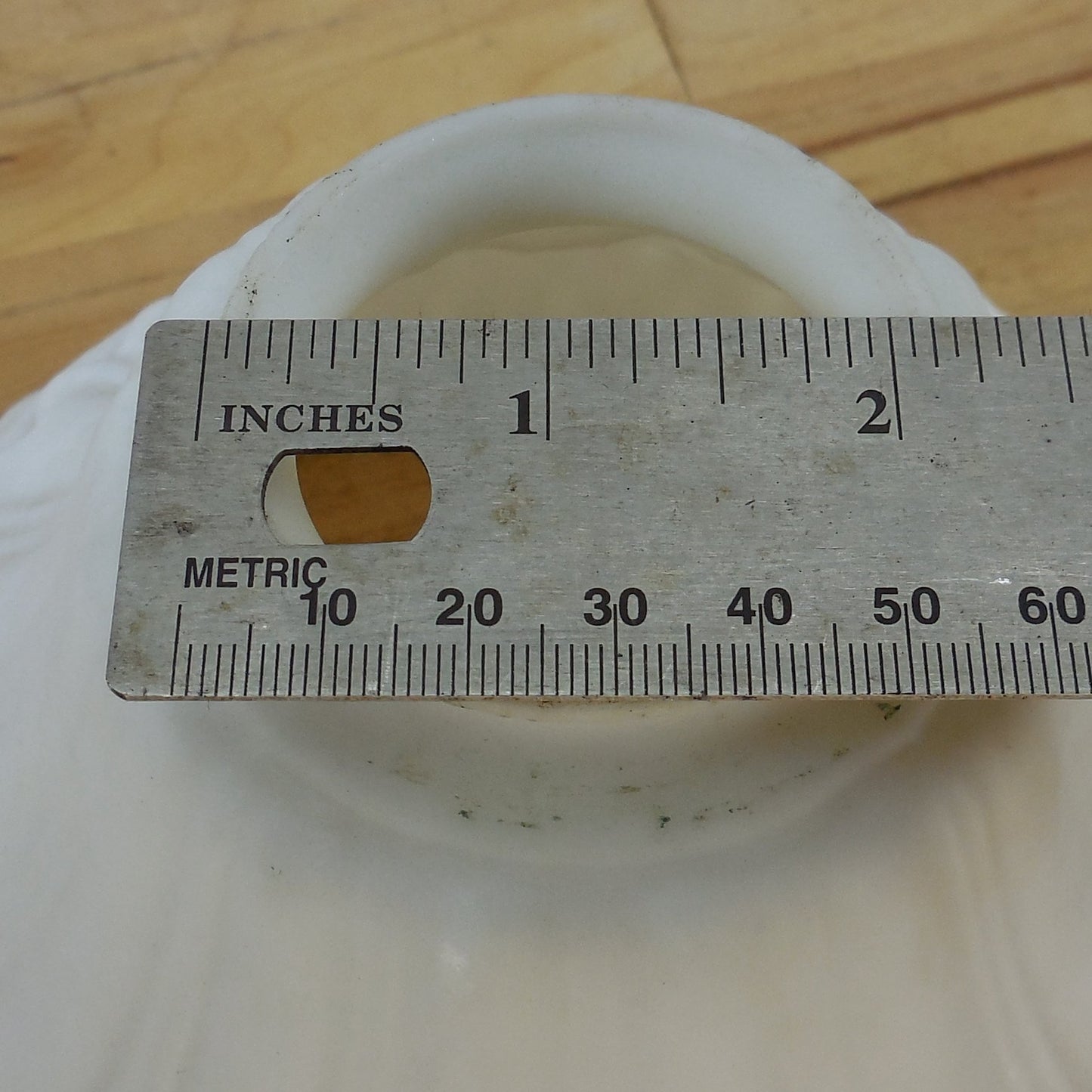 Antique Frosted Draped White Lamp Shade 7" Ceiling Sconce Etc.