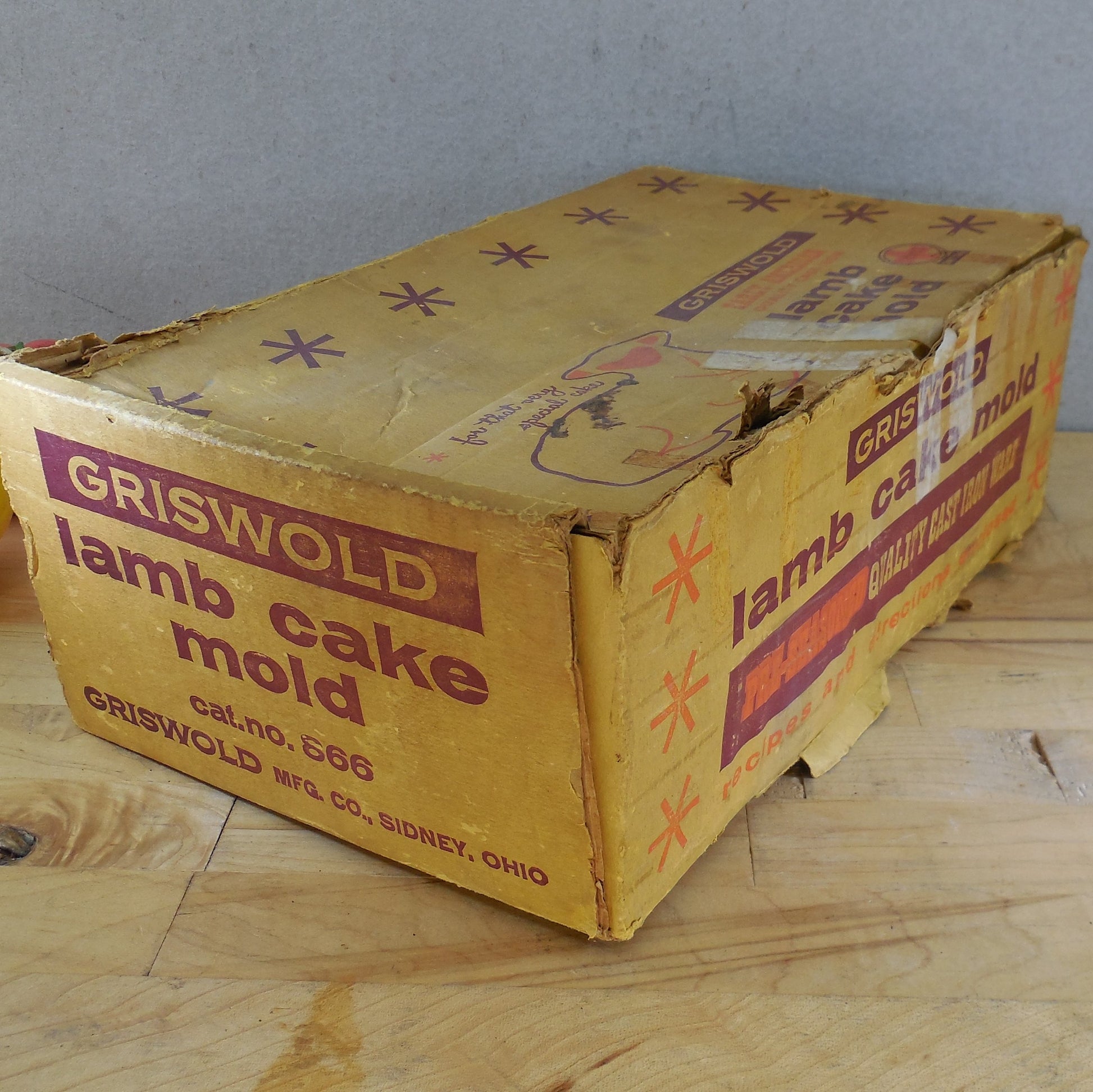 Griswold Cast Iron Lamb Cake Mold 866 With Box original
