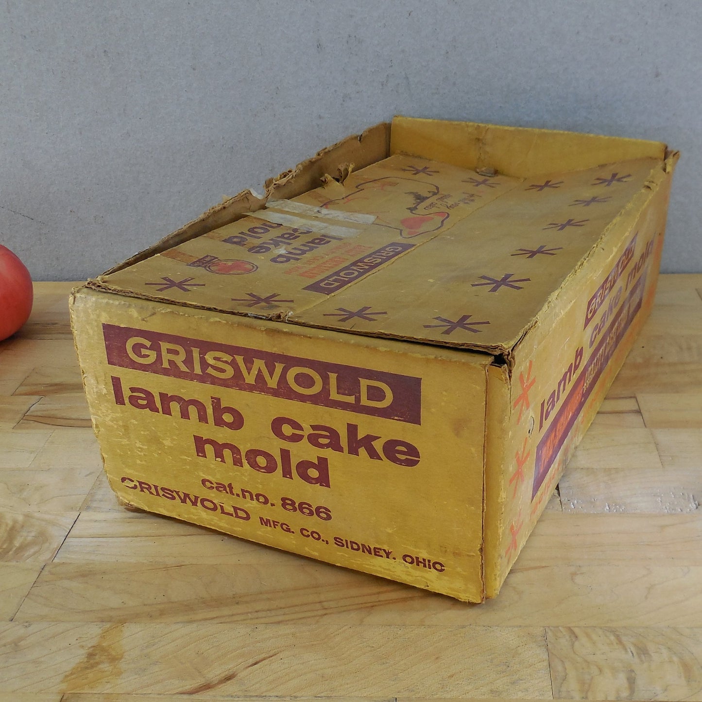 Griswold Cast Iron Lamb Cake Mold 866 With Box Sidney Ohio