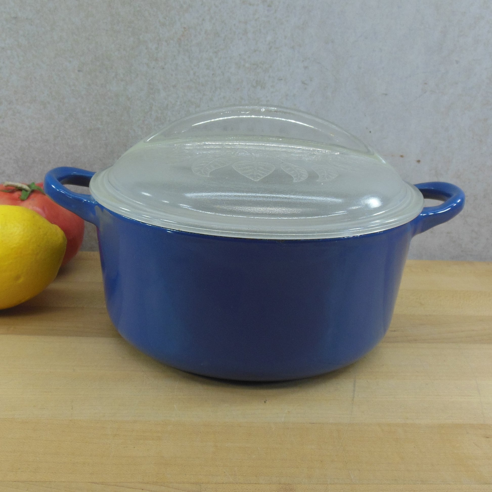 Le Creuset Cousances France #18 Blue Dutch Oven Pot & HH Lid