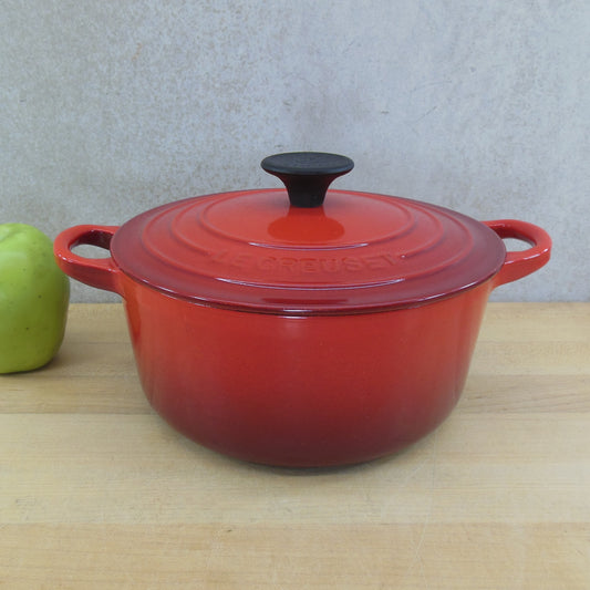 French Vintage Nomar staub Red Enamel Cast Iron Dutch Oven