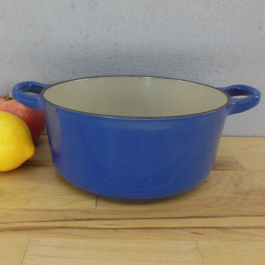 Le Creuset Cousances France #18 Blue Dutch Oven Pot - No Lid