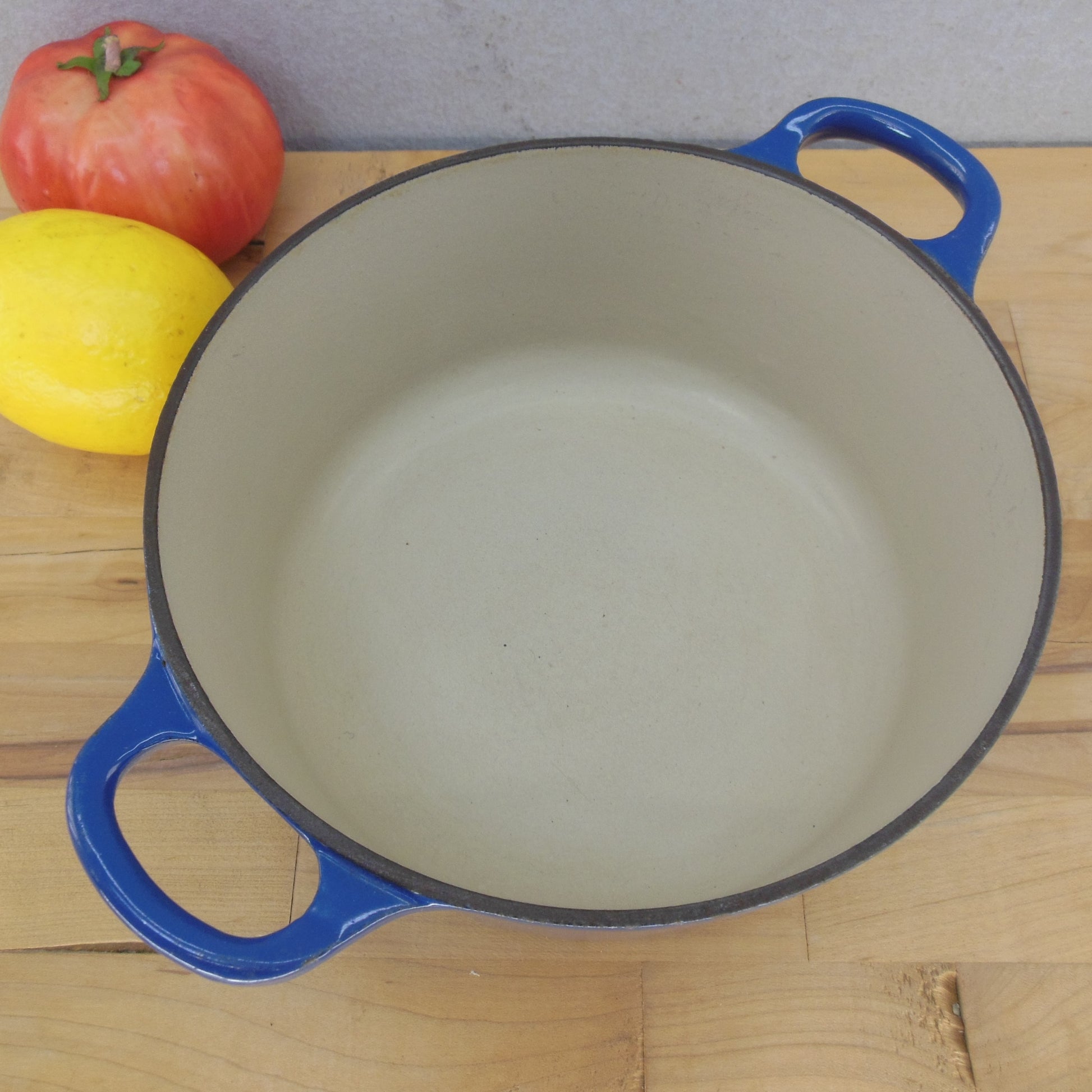 Le Creuset Cousances France #18 Blue Dutch Oven Pot - No Lid used
