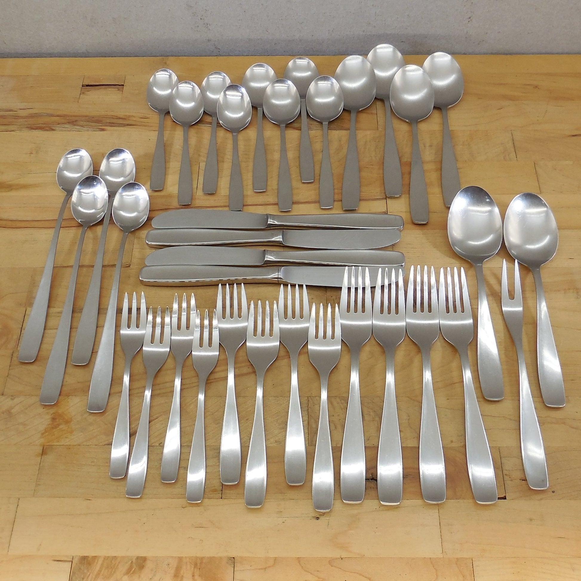 WMF Germany Older Line Cromargan Stainless Flatware 35 Pieces Service For 4