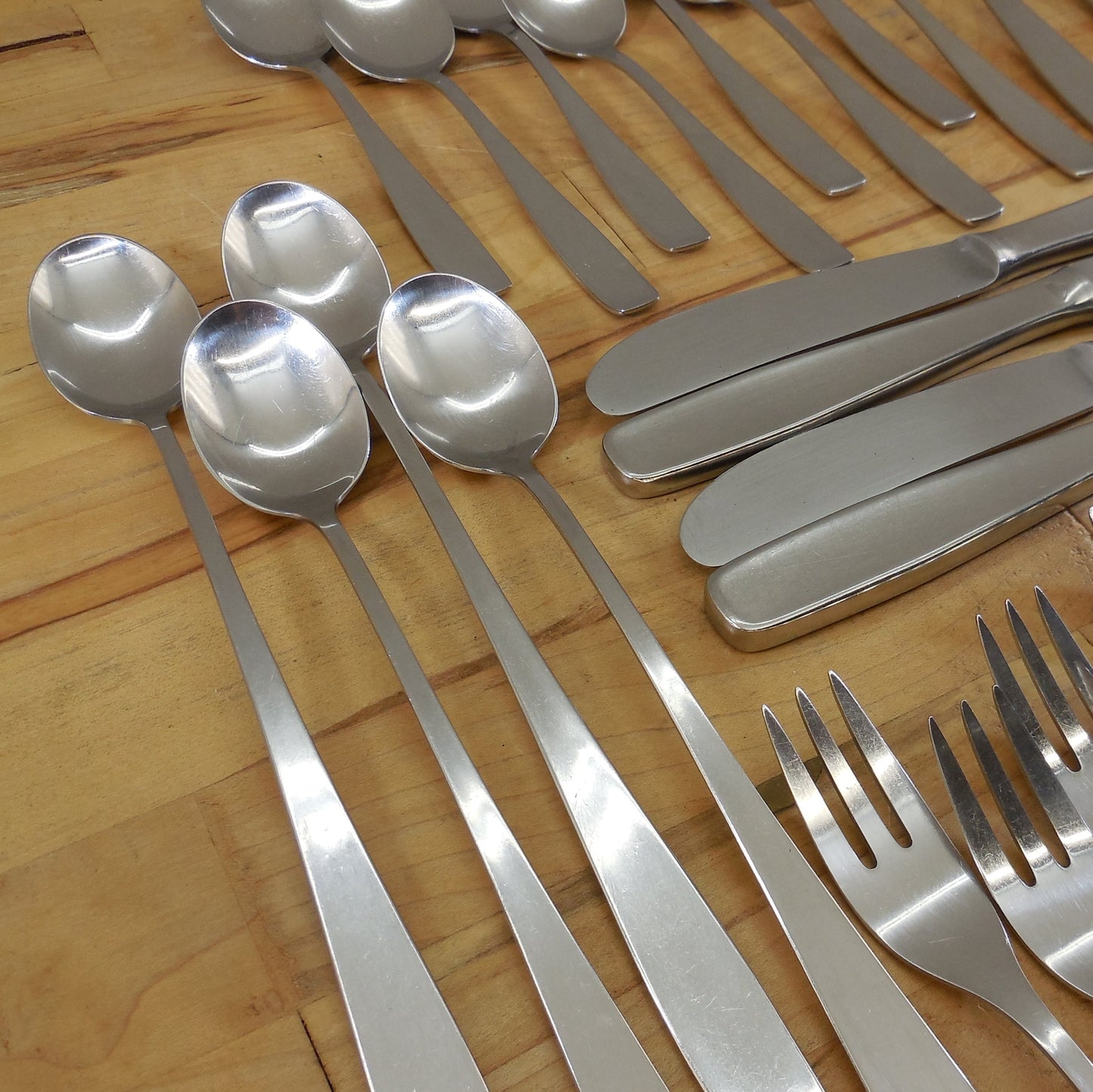 WMF Germany Older Line Cromargan Stainless Flatware 35 Pieces Service For 4 iced tea spoons