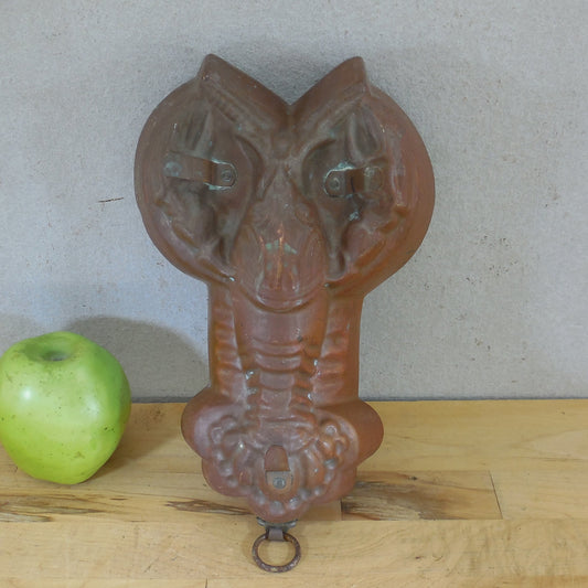 Christian Wagner Rein Kupfer Germany Copper Tin Lobster Food Mold 10"