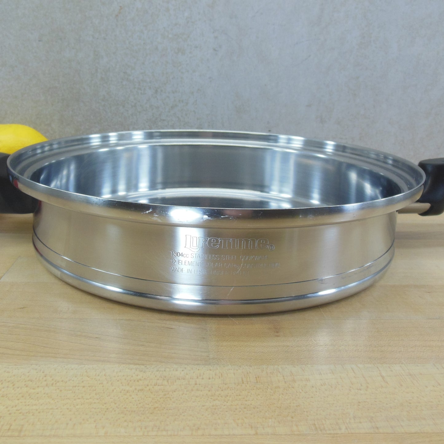 Lifetime 9 inch Skillet Frying Pan T304 CC 5 Ply Stainless Steel with Other  Lid